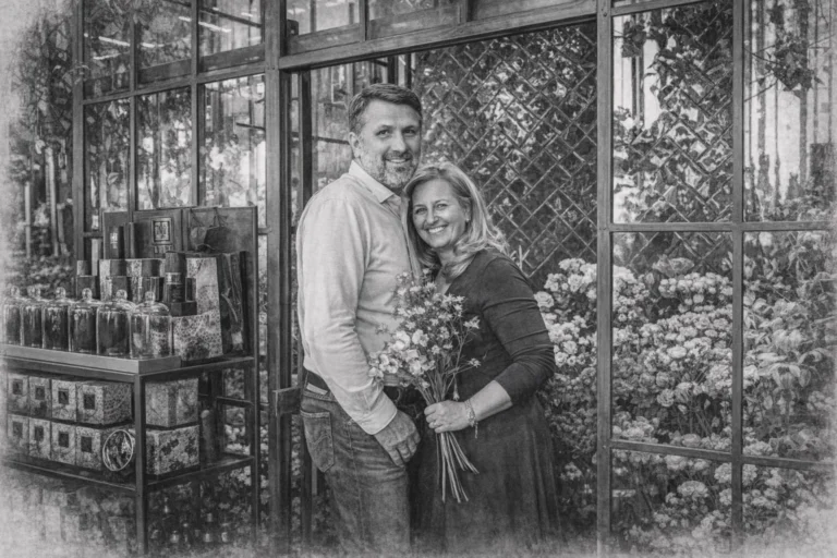 The photo shows the owners of the Florand Group, Monika and Andrzej Dąbrowski