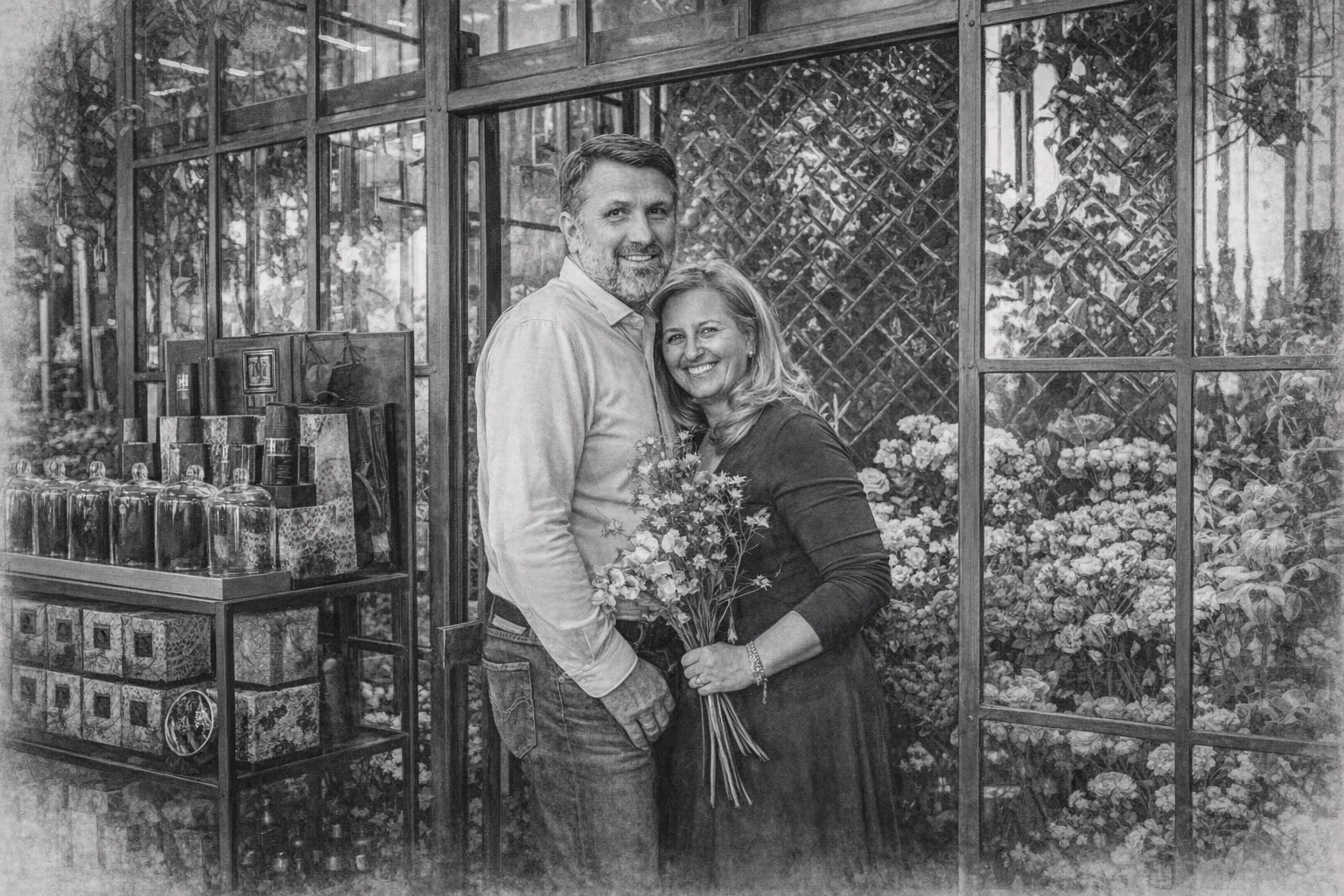 The photo shows the owners of the Florand Group, Monika and Andrzej Dąbrowski